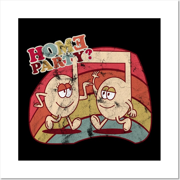 Homeparty Music Comic Retro Wall Art by Rayrock76